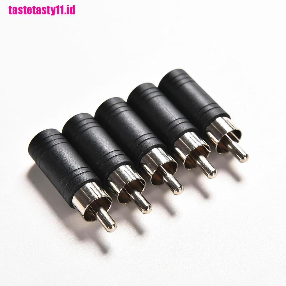 Adaptor Konverter Socket Mono Female Jack 3.5mm Ke RCA Plug Male