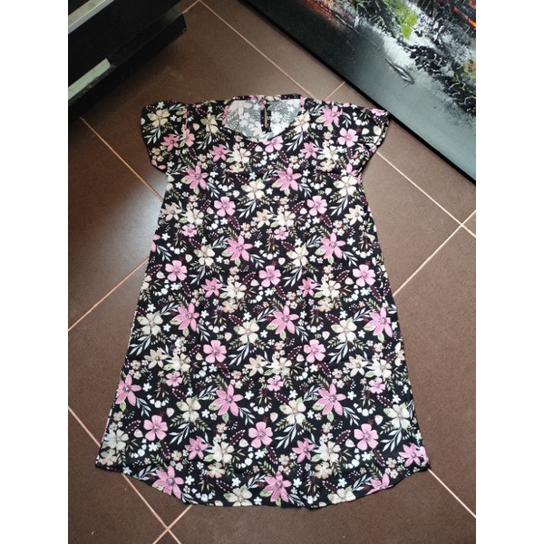 DASTER KLOK BATIK ANAK PEREMPUAN UMUR 1 - 13 TAHUN SIZE S, M, L, XL, XXL.