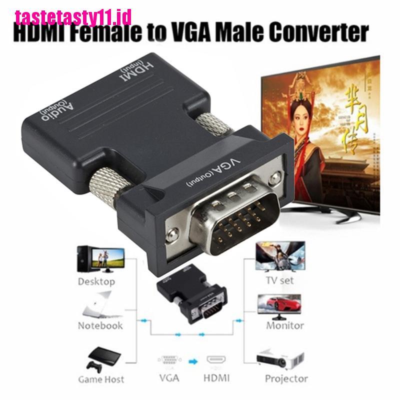 Adapter Converter HDMI Female Ke VGA Male 1080P Signal