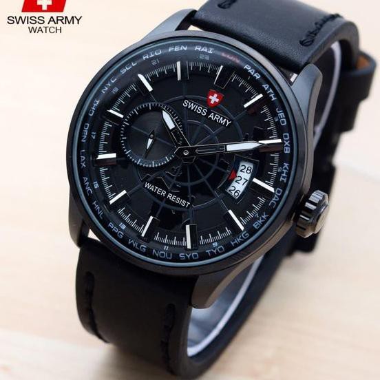 {Serbuuuu.. CITY PREMIUM PRIA RADAR BLACK KULIT TANGGAL