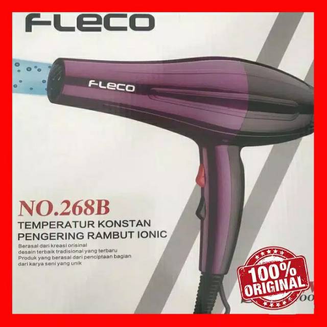 Hair Dryer FLECO 268B 650W / Pengering Rambut original FLECO murah