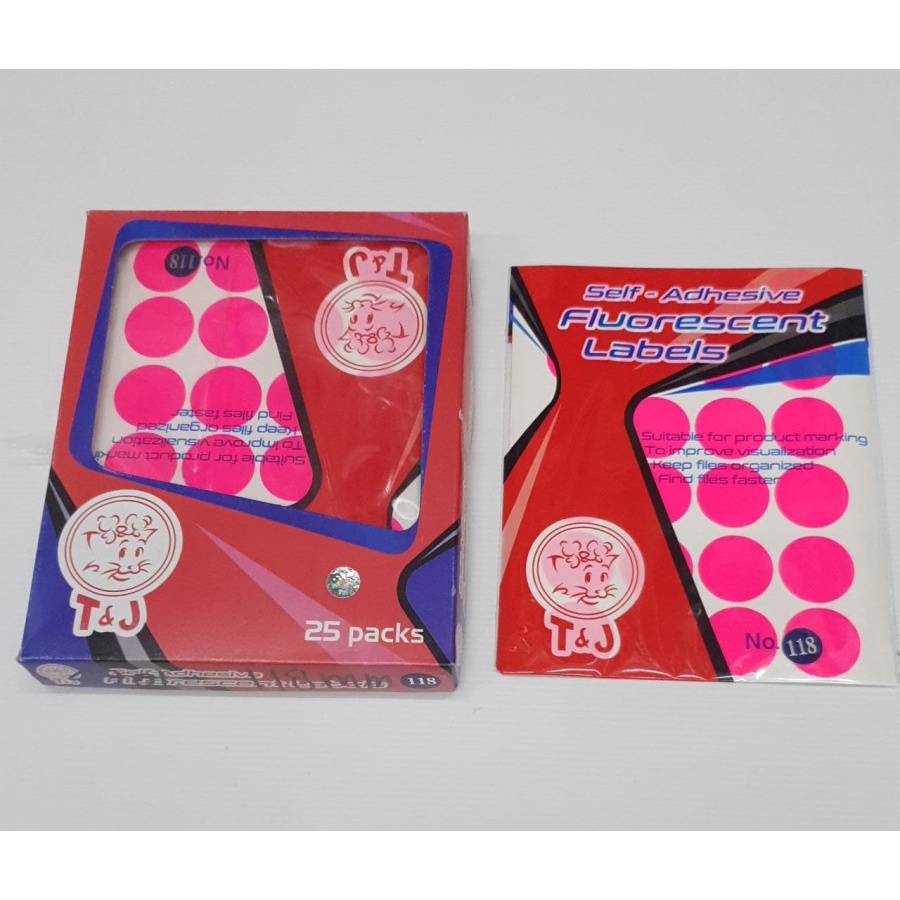 

LABEL STICKER TOM & JERRY BULAT PINK NO 118 (5lembar)