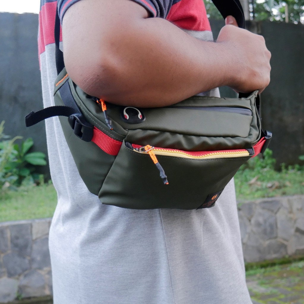 COLOMBANO SERIES|Urban Factor x FORIND| Tas Pinggang Waist Polos Simple Pria Wanita Waistbag Ori New