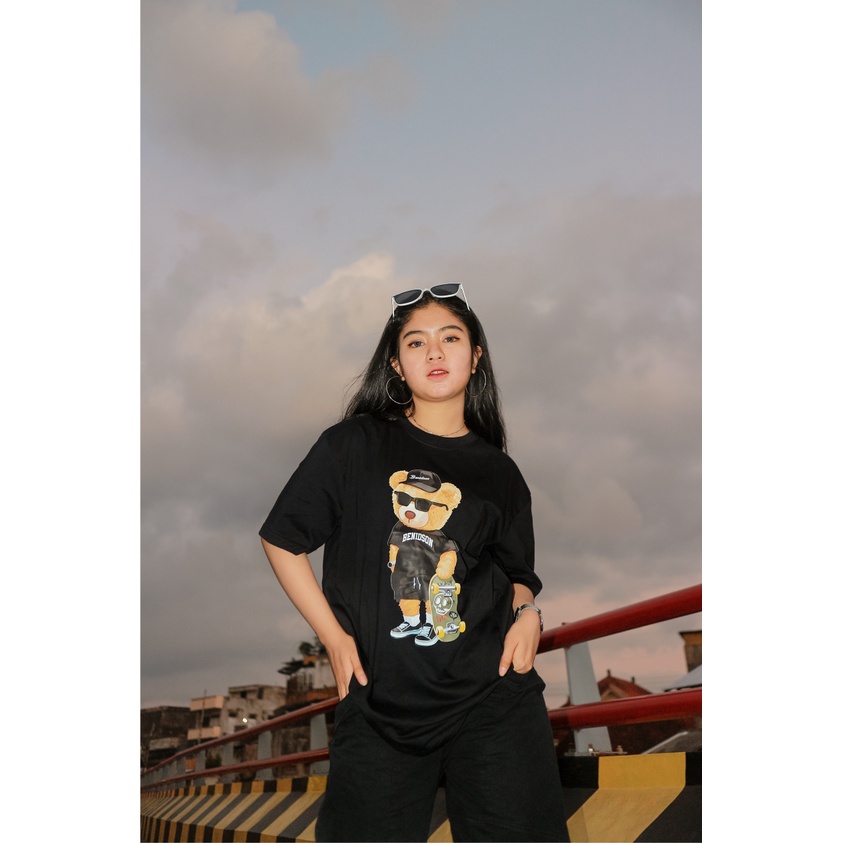 Kaos distro BENIDSON SKATER BEAR COTTON COMBED