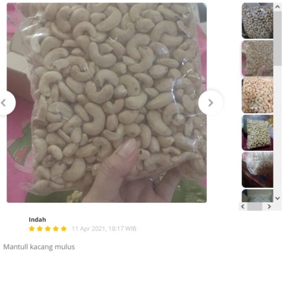 Kacang Mede MENTAH Super 1kg - Snack Mete Mente Raw Cashew Nut Imut Kupas Murah Kiloan MENTAH