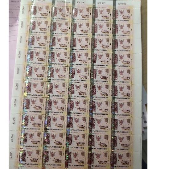 

Ready MATERAI 10000 MATERAI 10RB MATERAI 10.000, 100% ASLI ➛ ・
