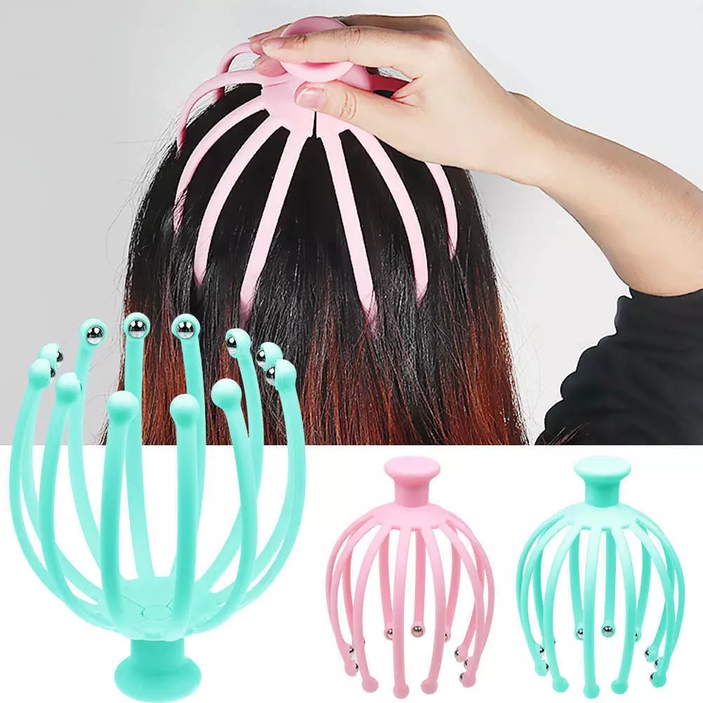 【COD】Head Massager Scalp/ Massager Head Massager  Body Massager Octopus Head Scalp Massager  Neck Equipment Stress Release Relax Massage Relief Head Care Massager