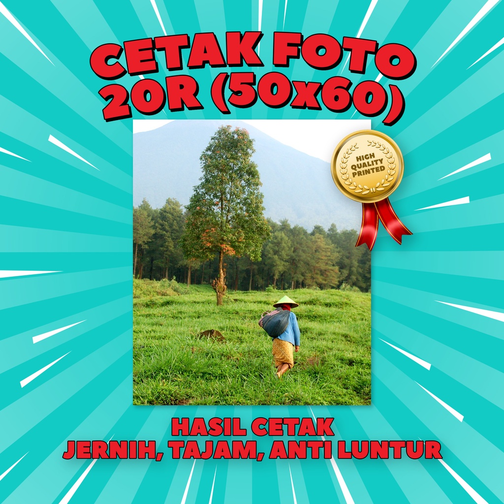 Cetak Foto 20R (50x60) High Resolution Printing