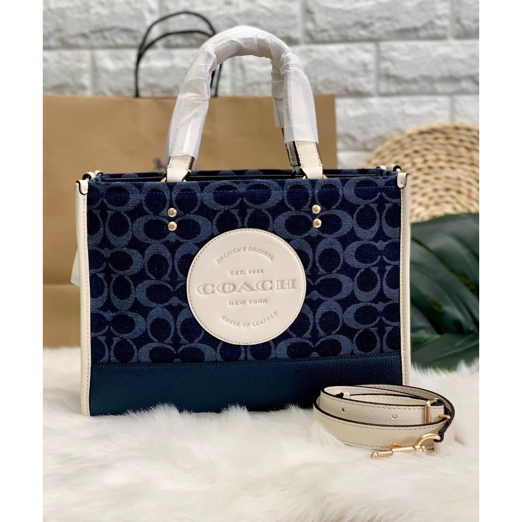 COACH DEMPSEY CARRYALL IN SIGNATURE JACQUARD WITH PATCH (COACH C2826)Factory outlet