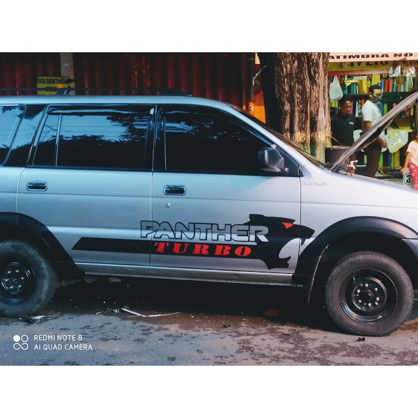 Promo Stiker Cutting PANTHER TURBO Stiker Mobil Isuzu Panther