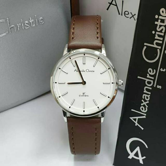 Alexandre Christie AC 8492 Wanita Silver White