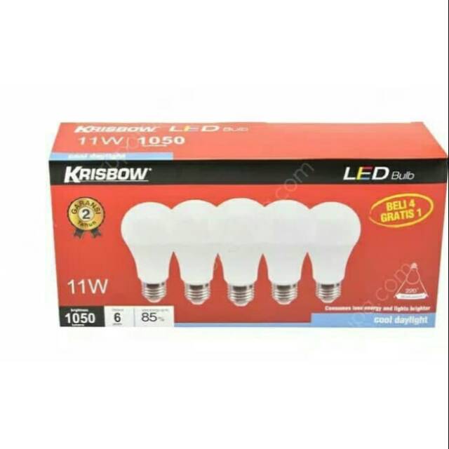 Bohlam lampu Led Bulb Krisbow 11 W