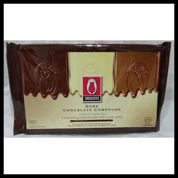 

TERBARUU!! Tulip Dark Compound Chocolate 1 kg Coklat dekorasi TERLARIS