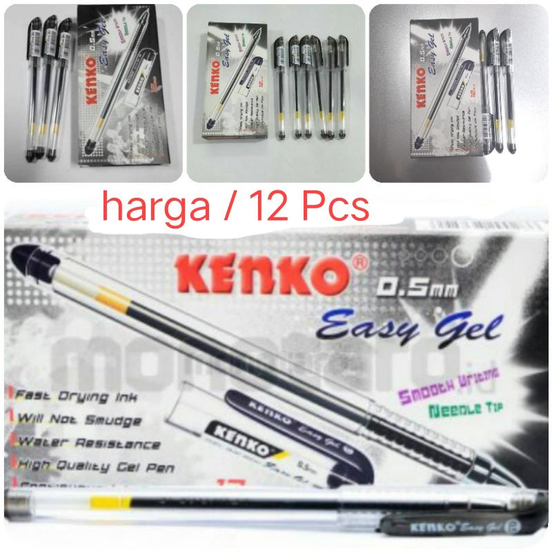 

Pulpen easy jel kenko isi 12 Pcs