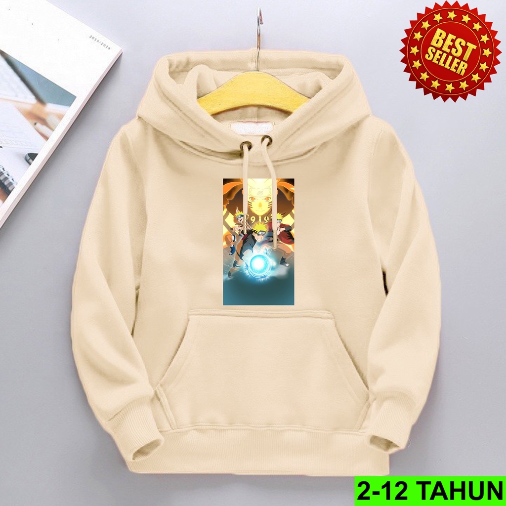 Hoodie NARUTO 3 Anak Laki Laki Hodie Anak Usia 2-12 Hodie NARUTO Anak Umur 2 3 4 5 6 7 8 9 10 11 12 Tahun Jaket NARUTO Anak Cewek Cowok