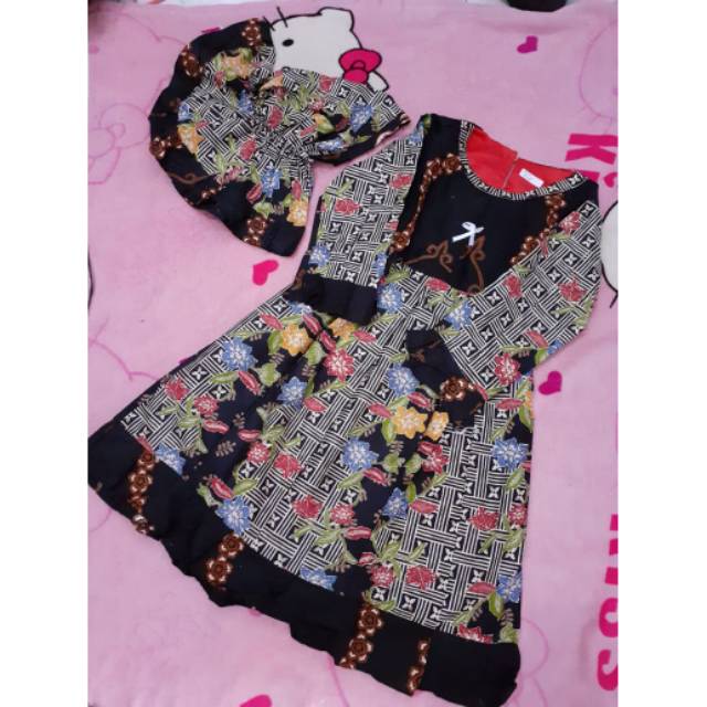 MURAH + TERBARU ] DASTER ARAB ANAK / GAMIS BATIK ANAK + HIJAB /