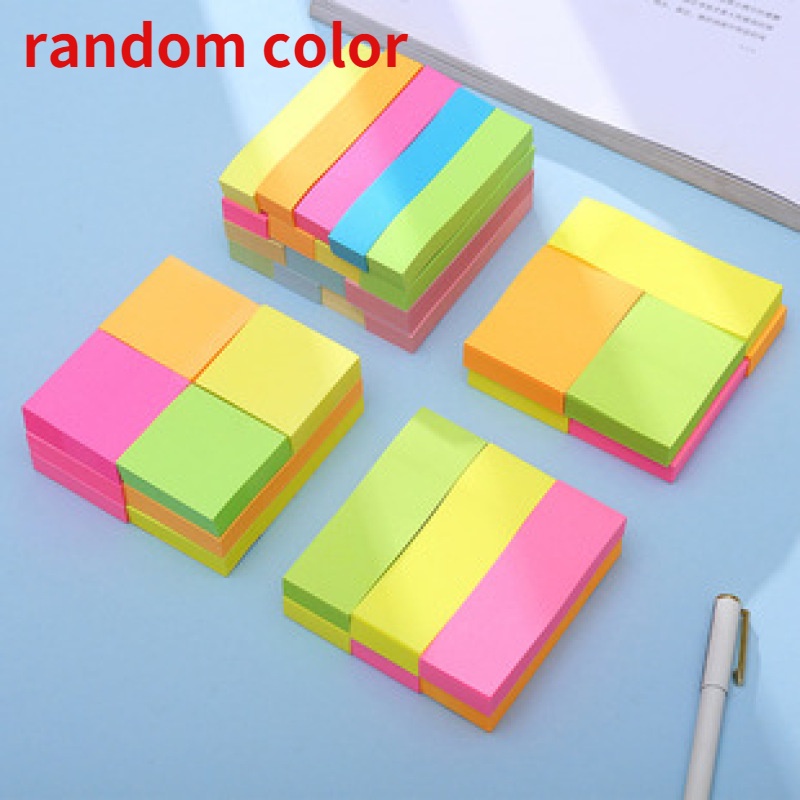 Creativity Sticky Notes Student Notebook Memo Pads Stationery Supply Random Color