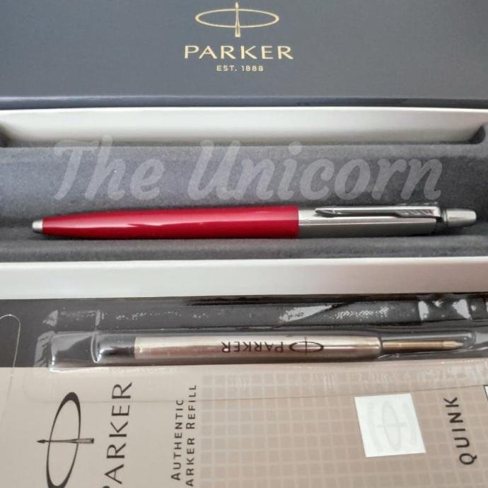 

Paket 1 Klik: 1pcs Parker Jotter Red Ballpoint+1pcs Refill Ballpoint