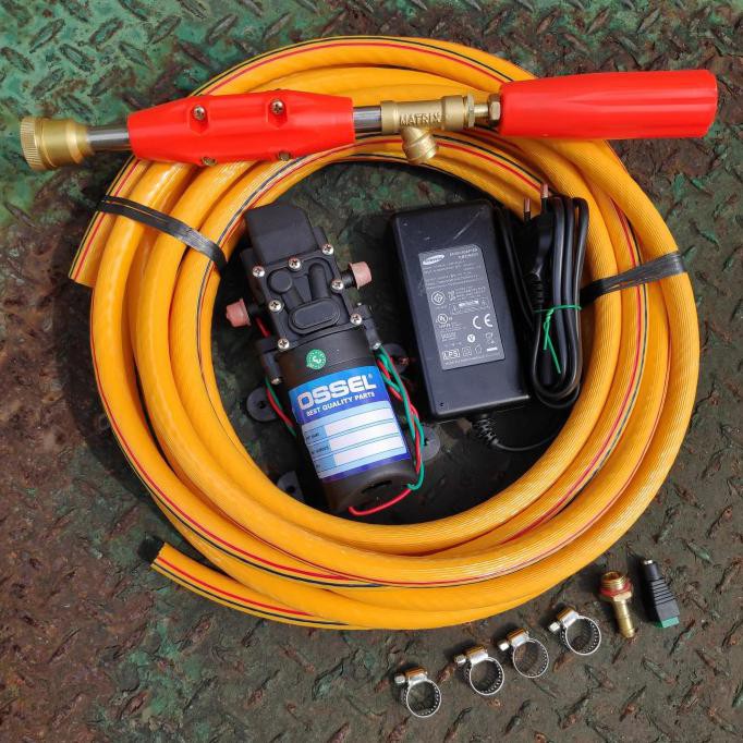 Murah Pompa Air Dc Ossel Adaptor 5A Lengkap Murah