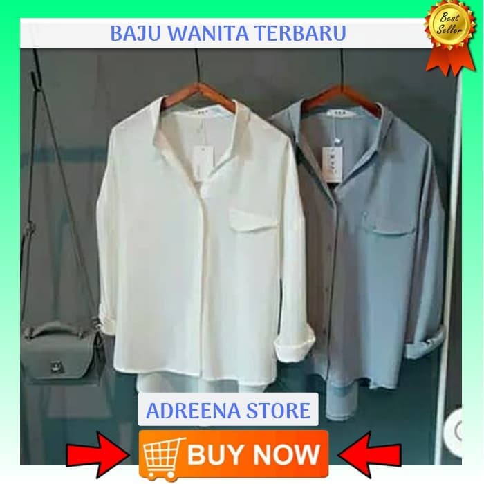BAJU KEMEJA WANITA BAJU BLOUSE WANITA ATASAN WANITA PROMO