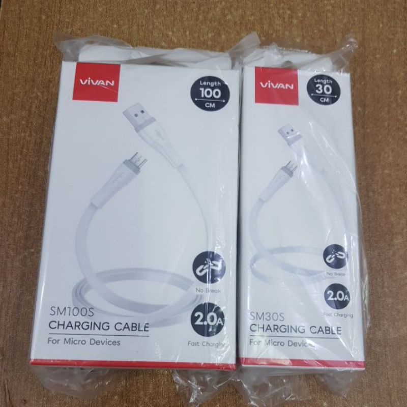 KABEL VIVAN SM30S. SM100S. SM200S 2A FAST CHARGING