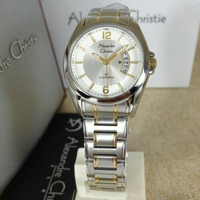 Alexandre Christie 8289 ORIGINAL Wanita Silver Gold