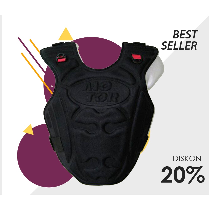 PELINDUNG DADA SEPEDA ANTI ANGIN PENGENDARA MOTOR HITAM PROTECT WIND ROMPI