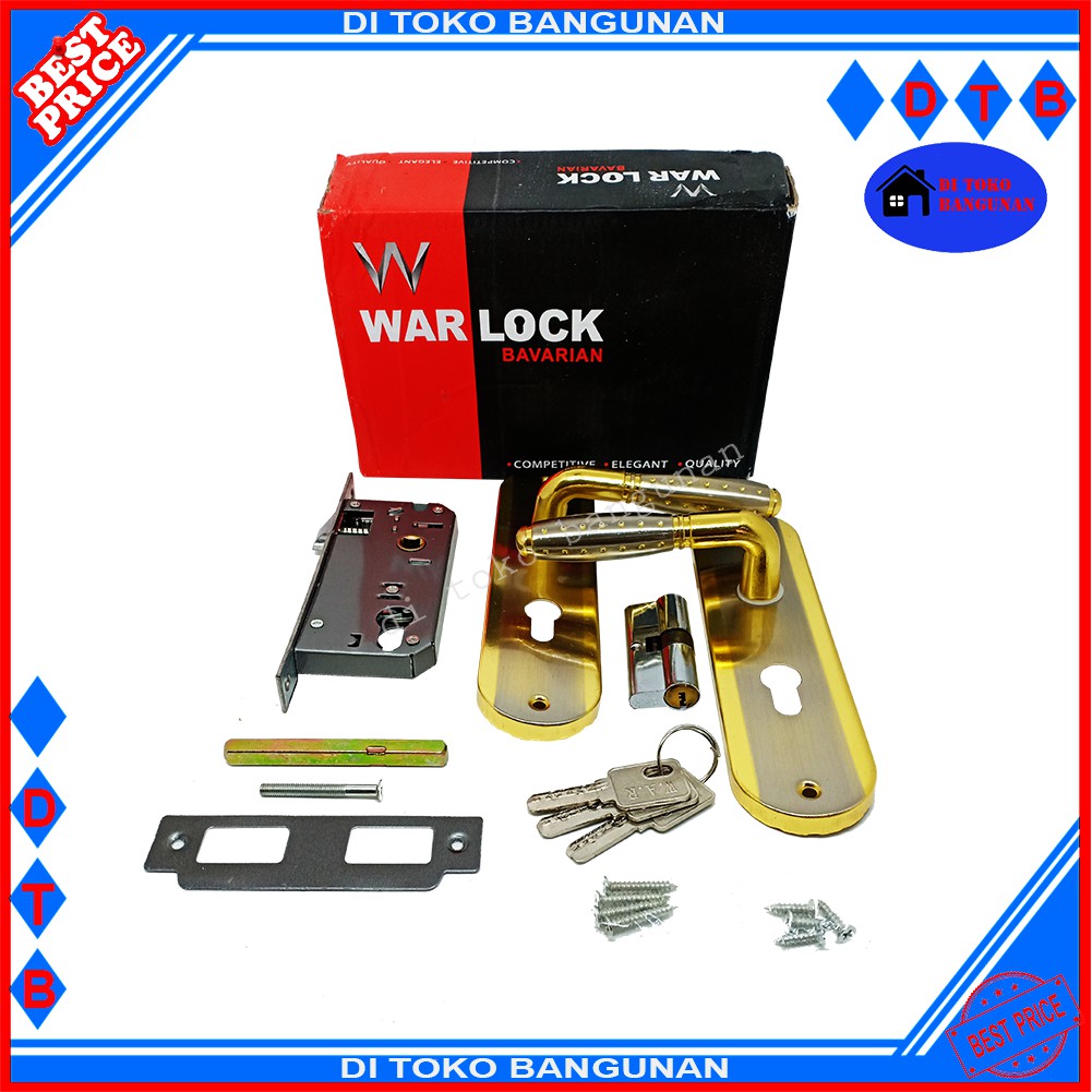 Kunci Pintu Sedang Set Handle Pintu M7 Warlock