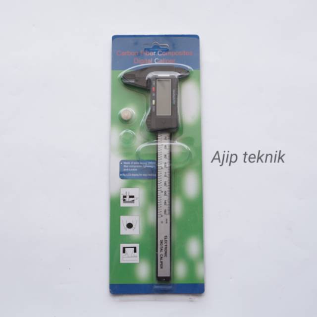 Jangka Sorong Sketmat Sigmat Digital Vernier Caliper Murah Carbon