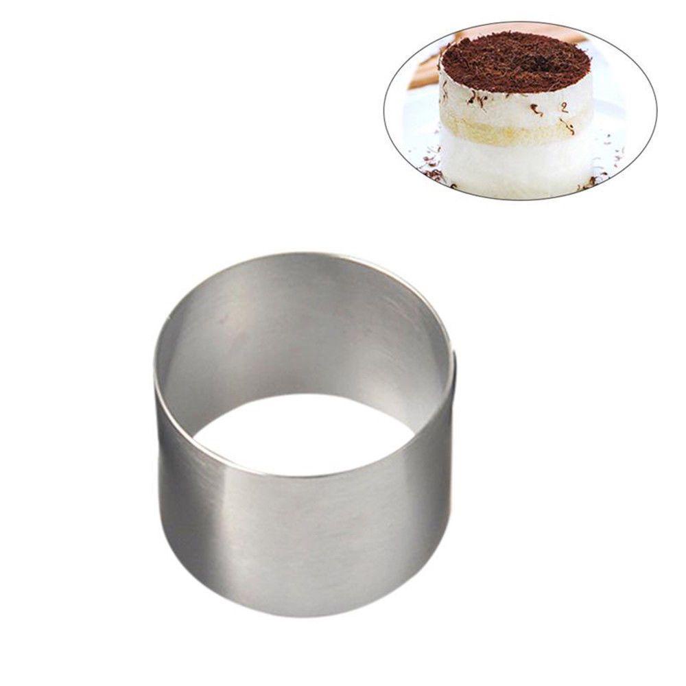 Populer Mousse Ring New Bakeware Alat Kue Kering Mini Bulat