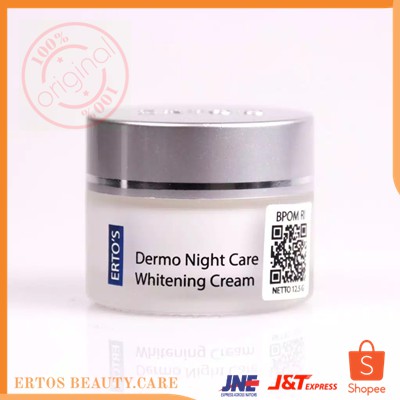 Ertos Paket Siang Malam Ertos Whitening Cc Cream Dermo Night Care Original Bpom Indonesia