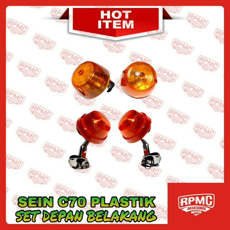 SEIN RITING LAMPU BELOK C70 SET DEPAN BELAKANG