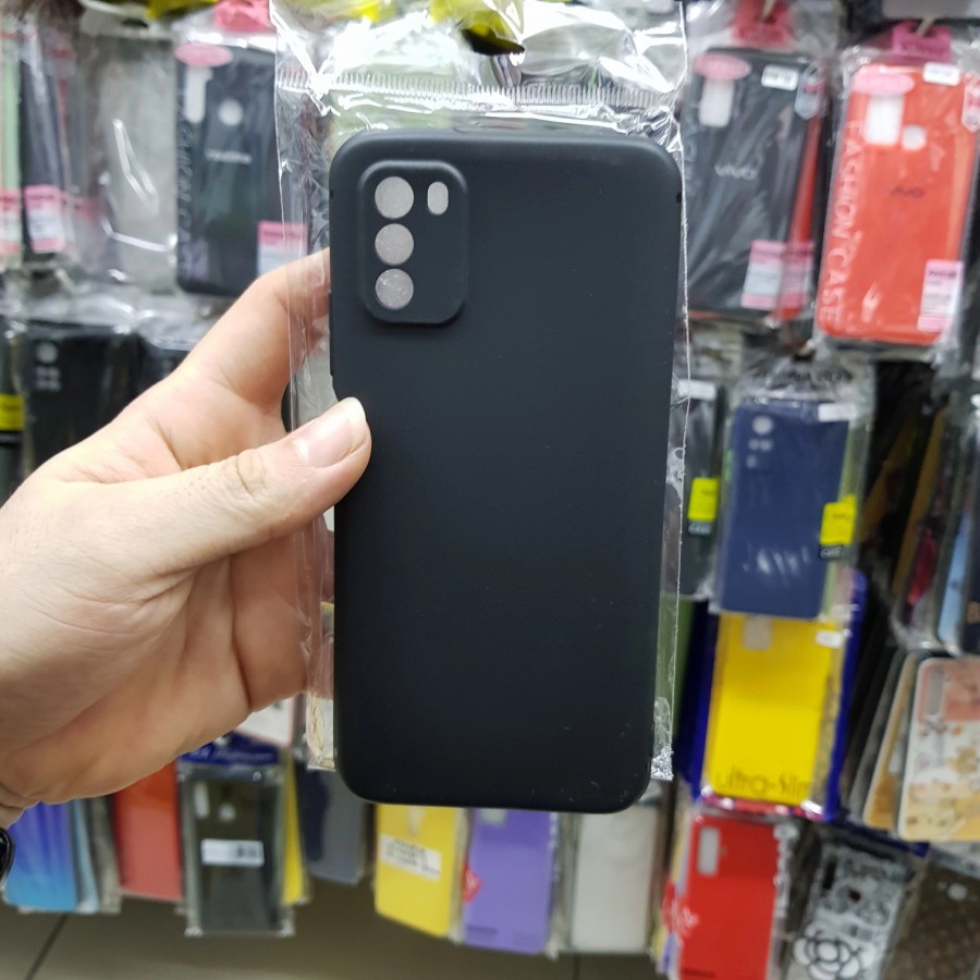 XIAOMI POCOPHONE POCO F3 5G M3 PRO POCO M3 CASE SOFTCASE FULL BLACK PREMIUM CASING PROTECT CAMERA COVER SILIKON HITAM PELINDUNG KAMERA