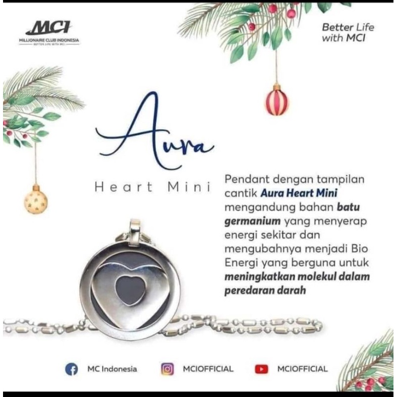 MCI Kalung Kesehatan_Aura Heart Mini Original