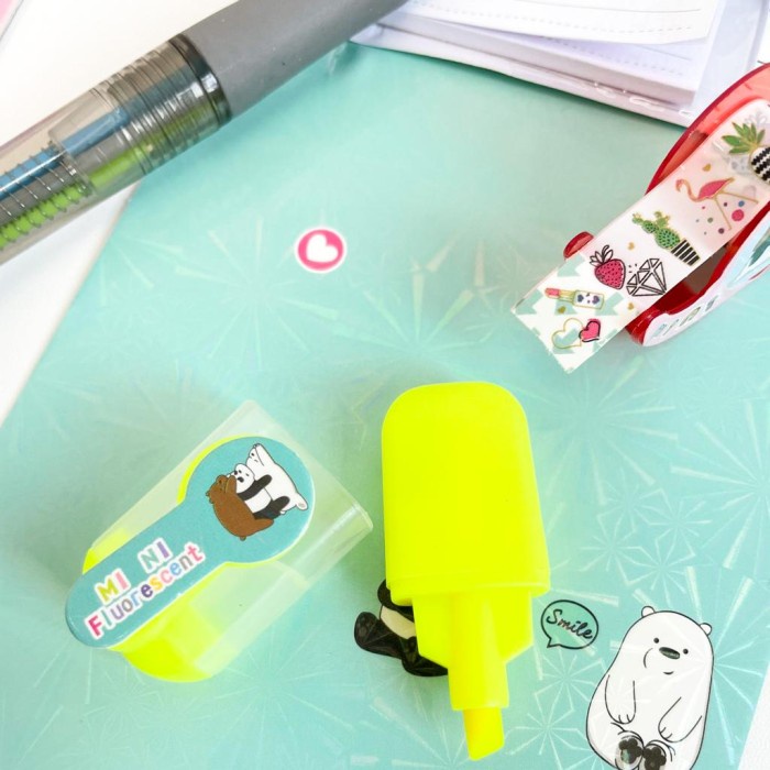 

Sale Set Alat Tulis Mini Wbb Isi 4 Buku Kecil Pulpen Highlighter Solatip Hemat