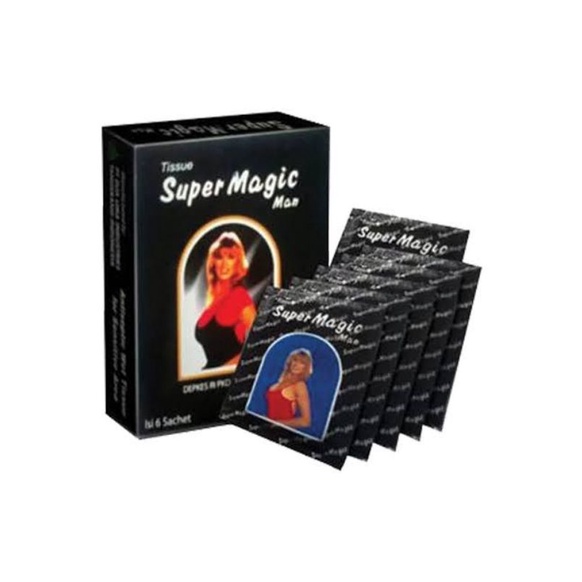 Tisu Tissue Lovers Sutra Magic Power Super Magic Man Hitam