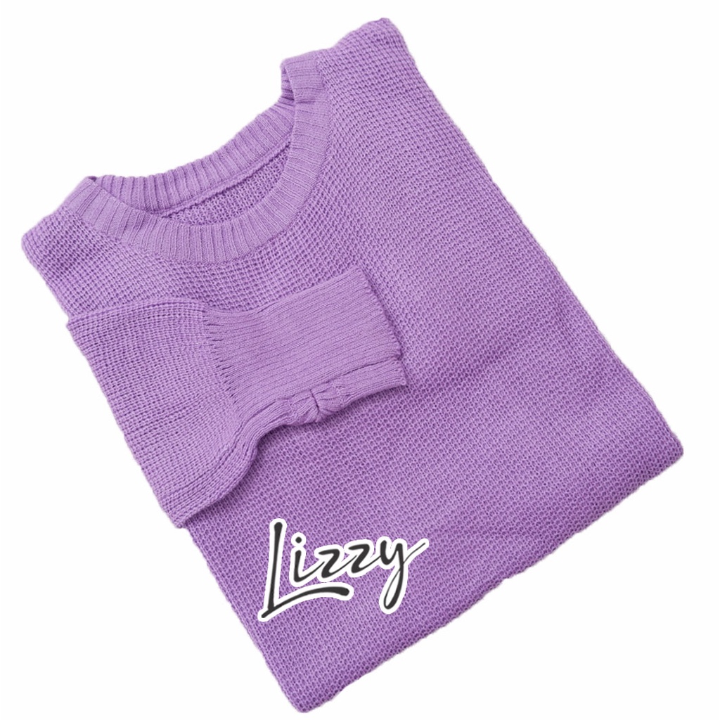 Roundhand sweater FREE ONGKIR BY LIZZY-lilac
