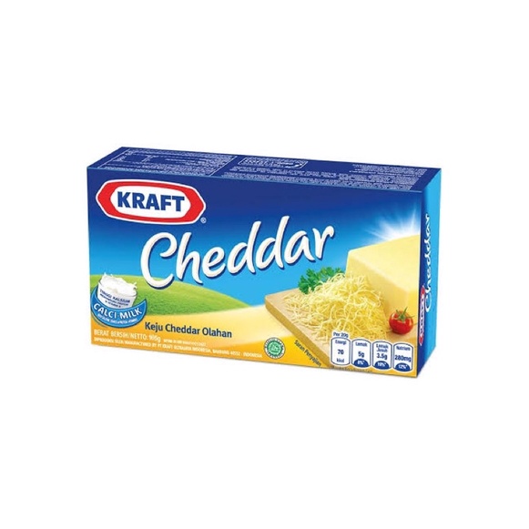 

KRAFT CHEDDAR CHEESE 160 GR / KRAFT KEJU CHEDDAR 160 GR