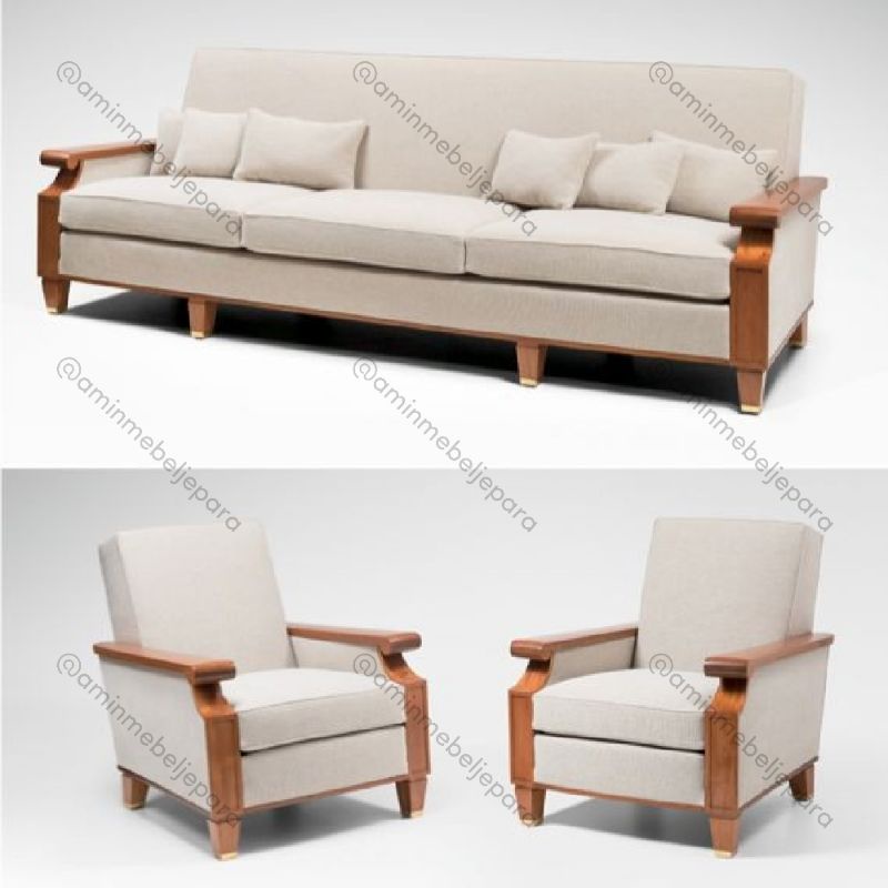 Kursi Tamu Sofa Modern Minimalis Klasik kayu jati