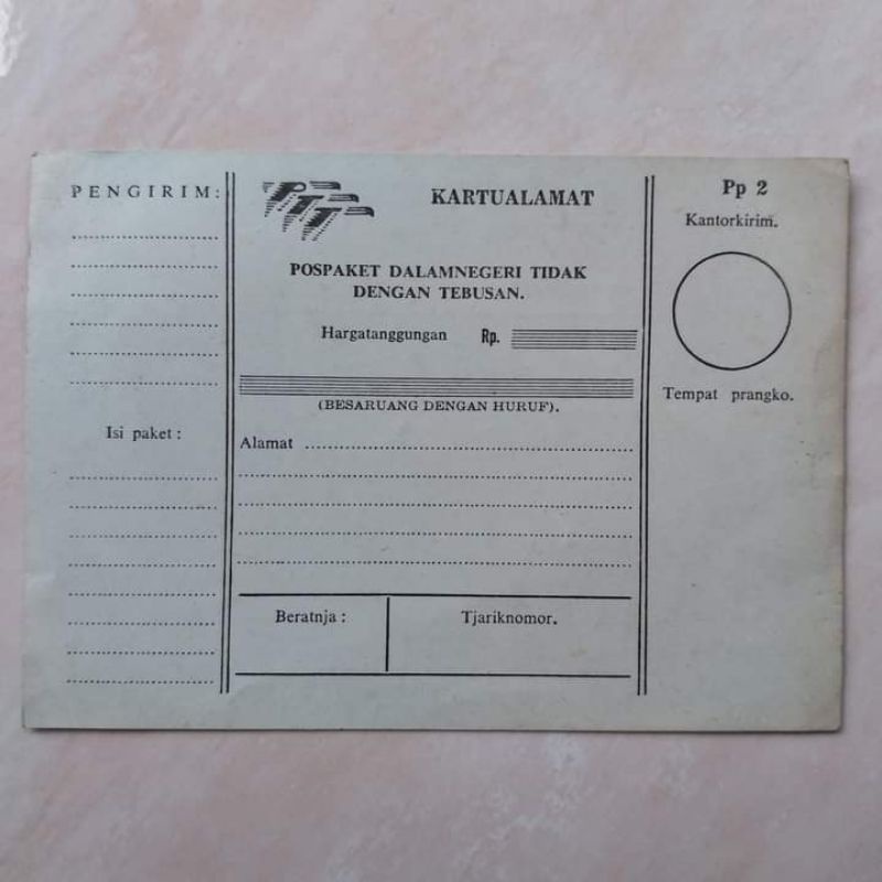 

Koleksi Dokumen Kartu Pos Paket Dalam Negeri Kuno Lawas tahun 1950-1960 an