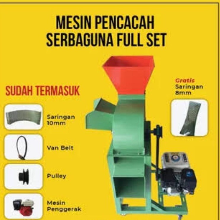 mesin cacah rumput cacah sayur siap pakai