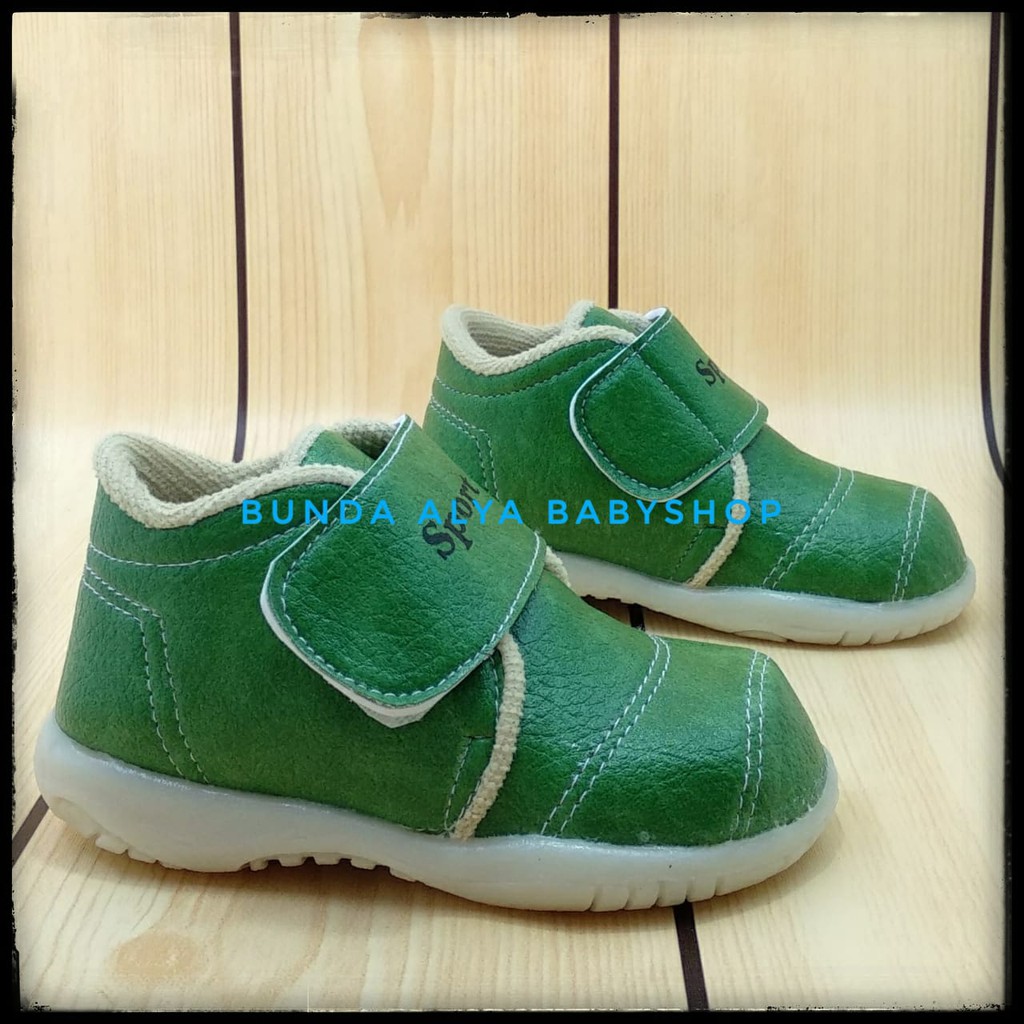 Sepatu Anak Laki Laki Usia 1 2 3 4 Tahun Casual HIJAU Size 22 - 30 - Sepatu Anak Balita Boots  Anti Licin