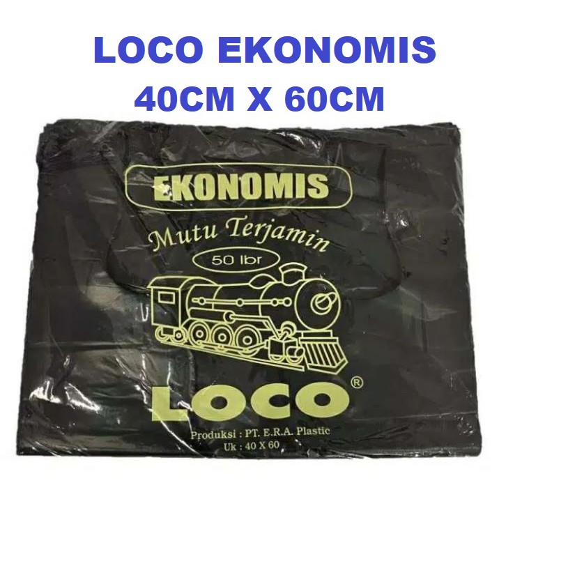 Plastik loco ekonomi hitam 40 x 60