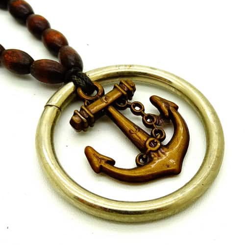 Grosir Kalung  Kayu Logam Jangkar Kapal
