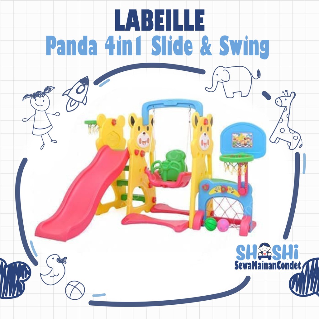 Sewa  Labeille Panda 4in1 Slide n Swing