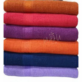 HANDUK POLOS DEWASA HANDUK MANDI POLOS Uk 70x140 cm - Meresap