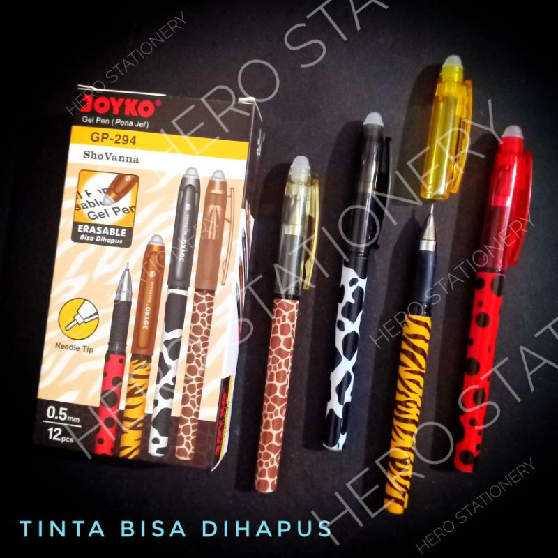 

Pen gel erasable joyko shovanna gel 0.5 mm tinta bisa dihapus GP-294 .12 unit