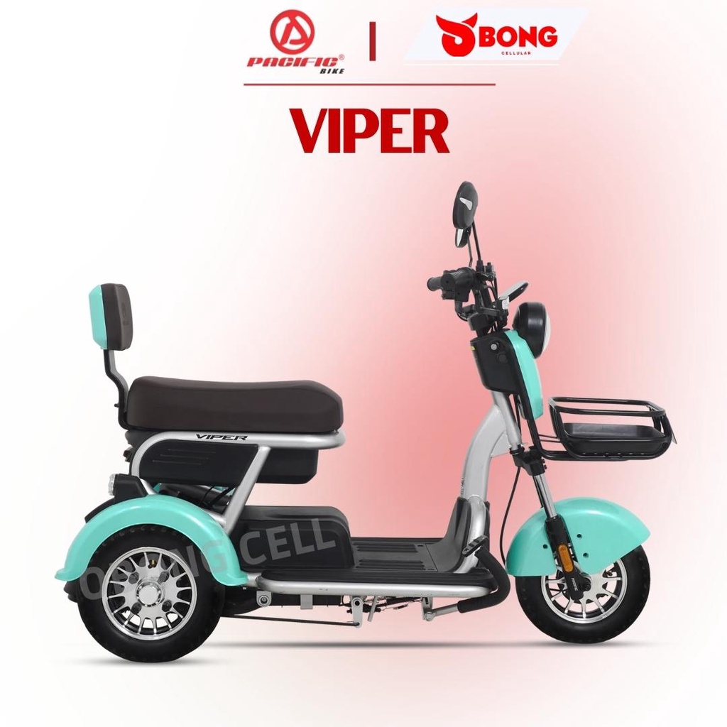 Ready Sepeda Listrik Roda Tiga Pacific Viper 48v / 20 Ah