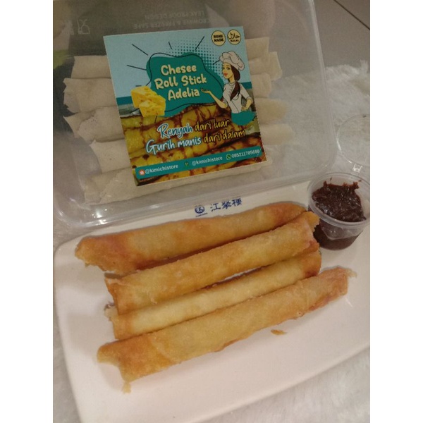 

Chesee stick Roll Isi 12pcs Free susu kental manis cokelat min order 2 bok
