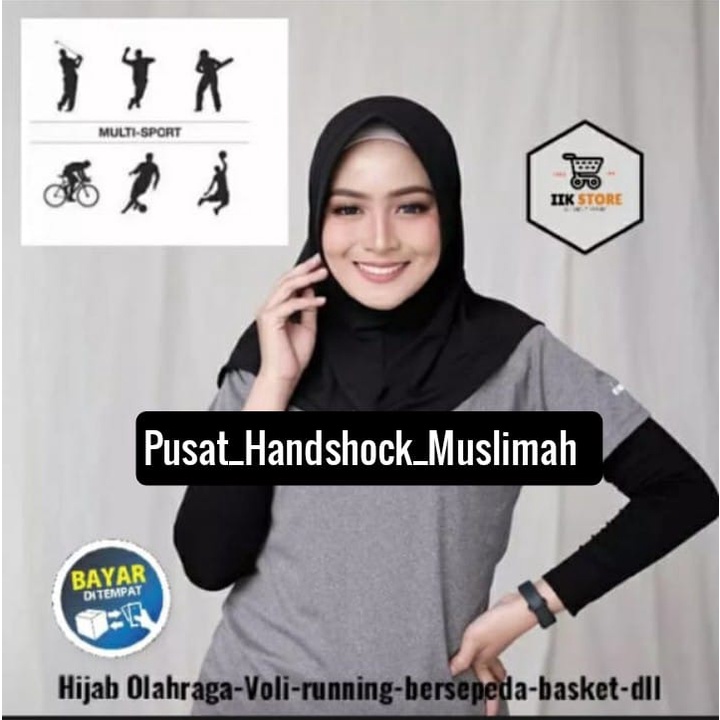 Hijab Sport Murah / Jilbab Kekinian Olahraga Santai / Hijab instan / MURAH